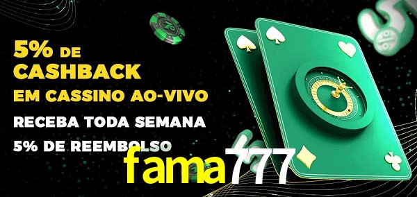 Promoções do cassino ao Vivo fama777